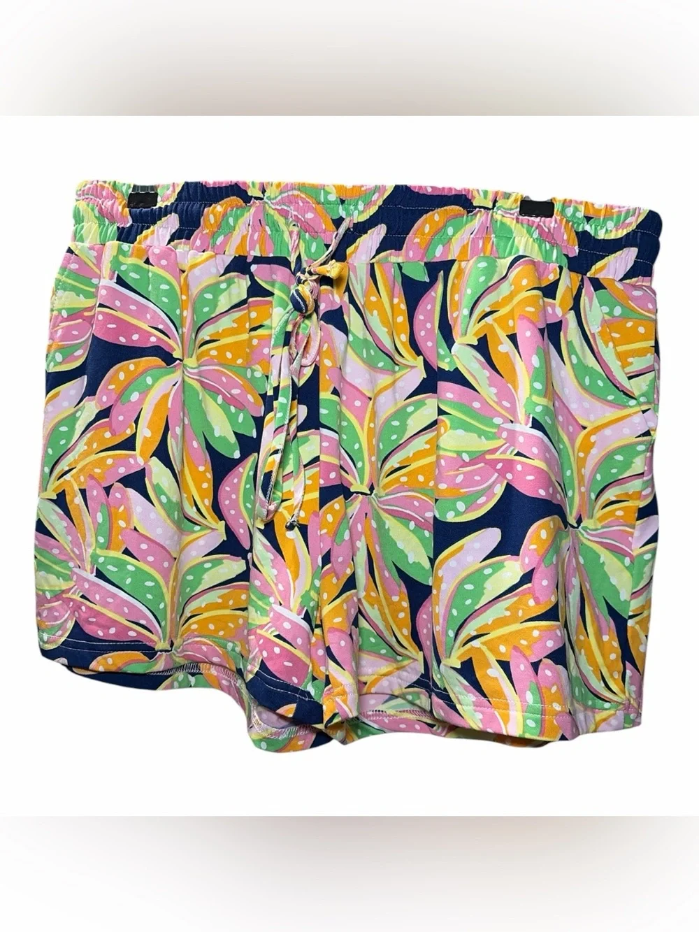 Mary Square Lux Size XL Going Bananas Tropical Cotton Blend Pajama Set